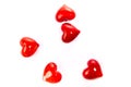 Glass red heart background Royalty Free Stock Photo