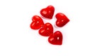 Glass red heart background Royalty Free Stock Photo