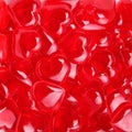 Glass Red Hearts. Valentines Day Royalty Free Stock Photo