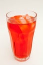 Glass of Red Soda Royalty Free Stock Photo