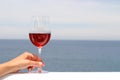 Glass of red wine Royalty Free Stock Photo