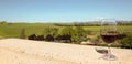 Glass of red wine on balcony overlooking Napa Valley vineyards Royalty Free Stock Photo