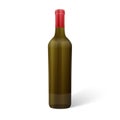 Glass red wine bottle Royalty Free Stock Photo