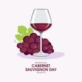International Cabernet Sauvignon day vector