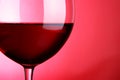 Glass of red wine close-up Royalty Free Stock Photo
