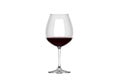 Glass of red wine isolate on white Royalty Free Stock Photo