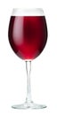 Glass of red wine isolated on white background Royalty Free Stock Photo