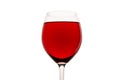 Glass of red wine. Wineglass close-up Royalty Free Stock Photo