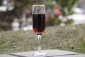 Glass of red wine Royalty Free Stock Photo