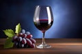 bunch of grapes, wine expert, sommelier, wine tasting, winery concept, blue background