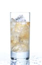 Glass of refreshing ginger ale