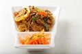 Glass rice noodles served with beef