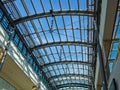 Glass roof of modern building Royalty Free Stock Photo