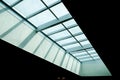 Glass roof of modern office building Royalty Free Stock Photo