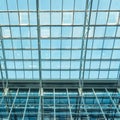 Glass roof of modern office building Royalty Free Stock Photo