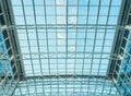 Glass roof of modern office building Royalty Free Stock Photo