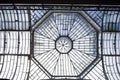 The glass roof with octagon metal structure frame Manchester.