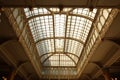 Glass roof of the Palacio Postal Museo Palacio Postal Palacio de Correos Correo Mayor Post Office Postal Palace Mexico City Royalty Free Stock Photo