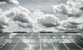 Glass roof sky Royalty Free Stock Photo