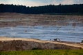 Glass sand quarry Royalty Free Stock Photo