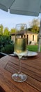 Glass of sekt