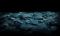 Glass shards black background isolate Royalty Free Stock Photo