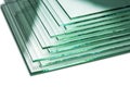Glass sheets, super clear float glass panels Royalty Free Stock Photo