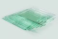 Glass sheets, super clear float glass panels Royalty Free Stock Photo