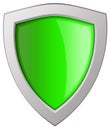 Glass shield icon Royalty Free Stock Photo