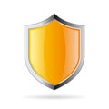Glass shield vector icon Royalty Free Stock Photo