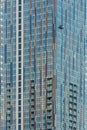 Glass skyscraper closeup window detail