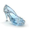 Glass Slipper 3d rendering front view isolate