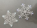 Glass Snowflake Christmas Ornaments