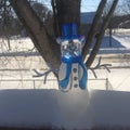 Glass snowman