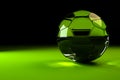 Glass soccer ball