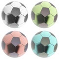 Glass soccer ball Royalty Free Stock Photo