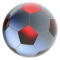 Glass soccer ball Royalty Free Stock Photo