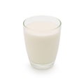 Glass of Soy milk with soybeans isolated on white background. with clipping path Royalty Free Stock Photo