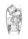 Glass of sparkling water soda drink lemonade Royalty Free Stock Photo
