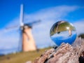 Glass sphere with Amelup Lily Dutch Windmill in Australia