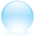 Glass sphere blue Royalty Free Stock Photo