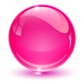 Glass sphere pink