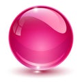 Glass sphere pink