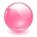 Glass sphere pink