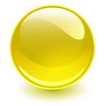 Glass sphere yellow
