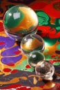 Glass Spheres Royalty Free Stock Photo