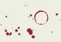 Glass stain circle and drops Royalty Free Stock Photo