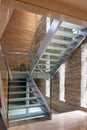Glass stairway
