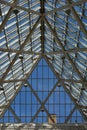 Glass and steel ceiling Royalty Free Stock Photo