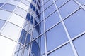 Glass and steel facade of modern office building Royalty Free Stock Photo